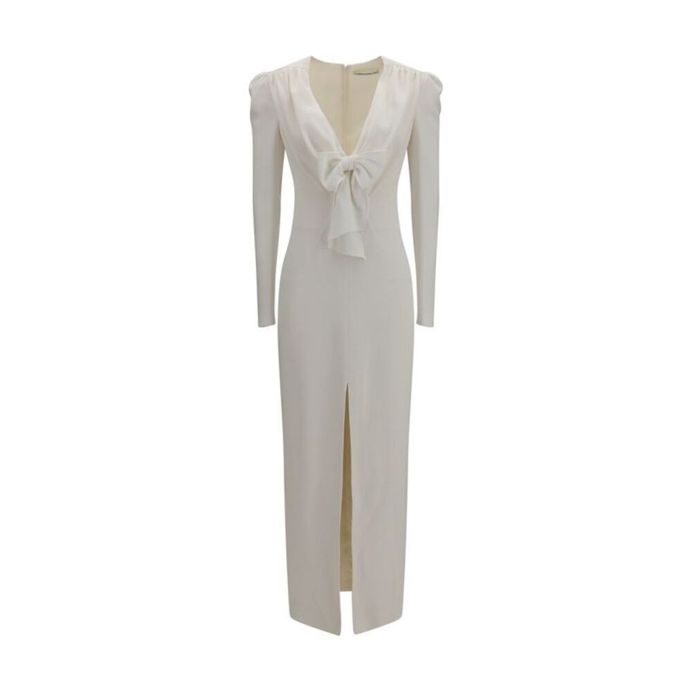 Alessandra Rich White Viscose Cocktail Women's Dress